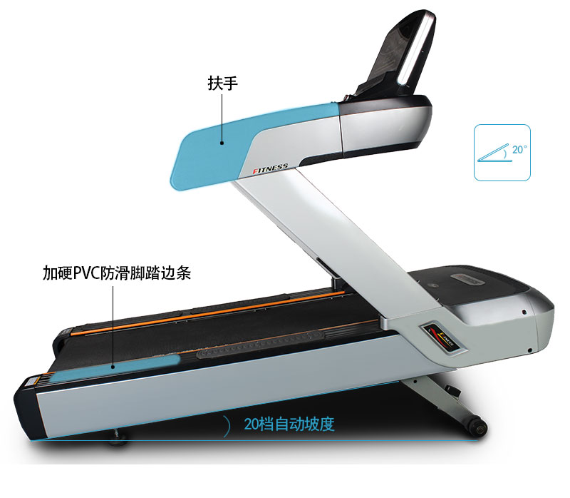 跑步機帶坡度的