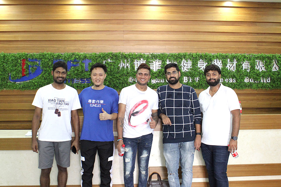 印度來中國采購健身房器材